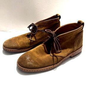 John Varvatos Chukka suede leather boots man made portugal brown casual men 8.5